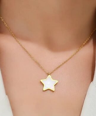 collier etoile nacre