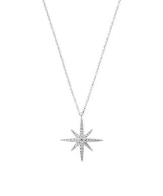 collier etoile polaire argent