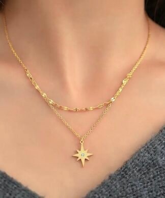 collier etoile tendance