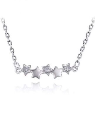 collier etoiles argent