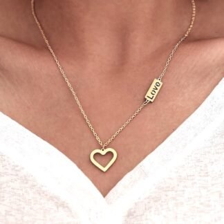 Collier fantaisie coeur