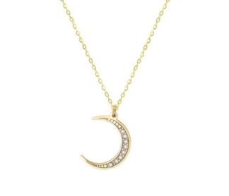 collier fantaisie lune