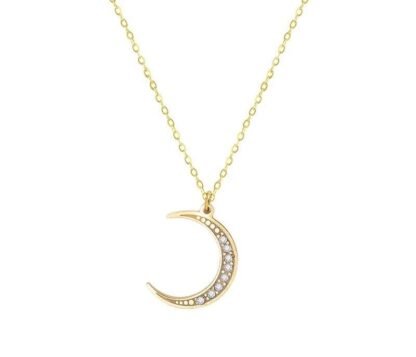 collier fantaisie lune
