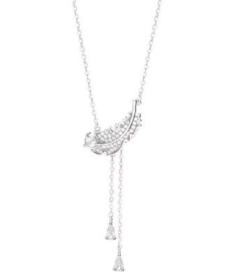 collier feuille argent