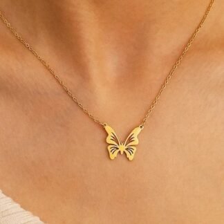 collier forme papillon