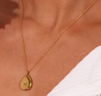 Collier goute acier inoxydable
