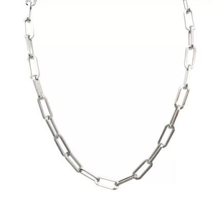 Collier maillon argent