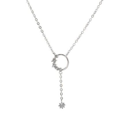 Collier lariat argent