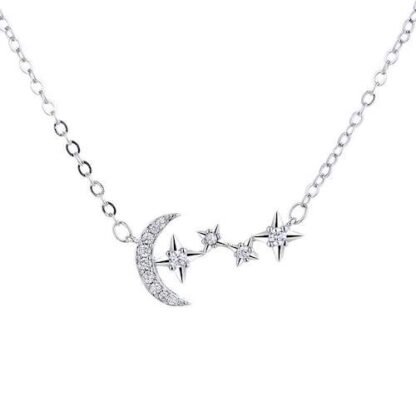 collier lune original argent