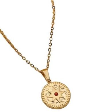 collier medaille etoile