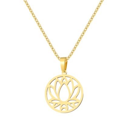 collier medaille yoga