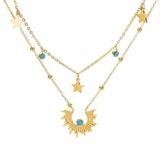 Collier multi rang boheme