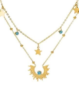 Collier multi rang boheme