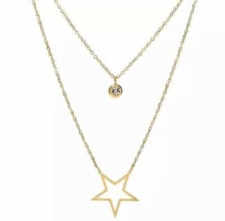 Collier multirang etoile