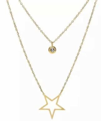 Collier multirang etoile