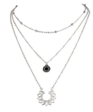 collier multirangs demi soleil