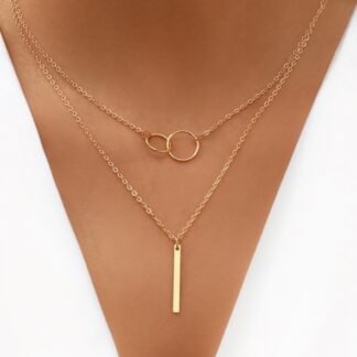 collier multirangs femme