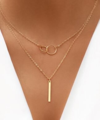 collier multirangs femme