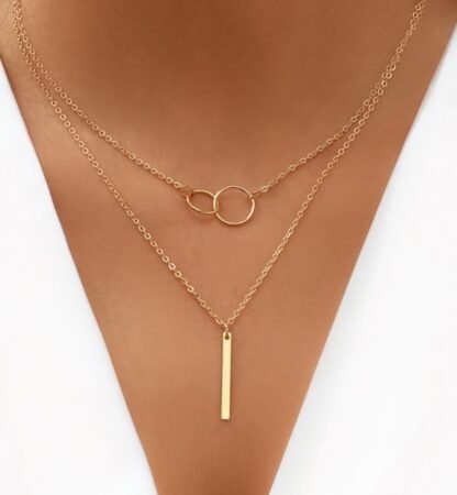 collier multirangs femme