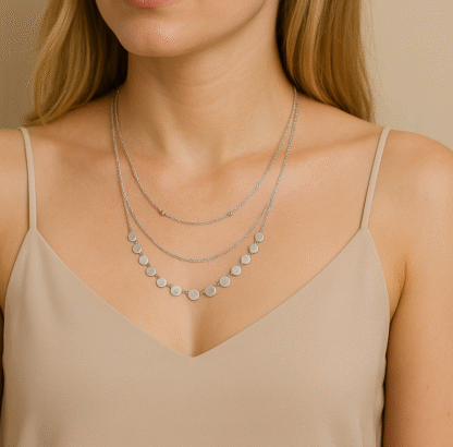 Collier triple chaîne – Image 3