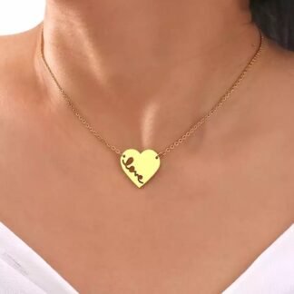 Collier pendentif coeur original