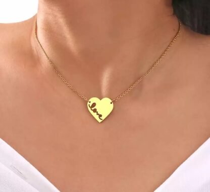 Collier pendentif coeur original