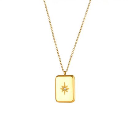 collier pendentif rectangle