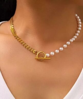 Collier fantaisie perles tendance