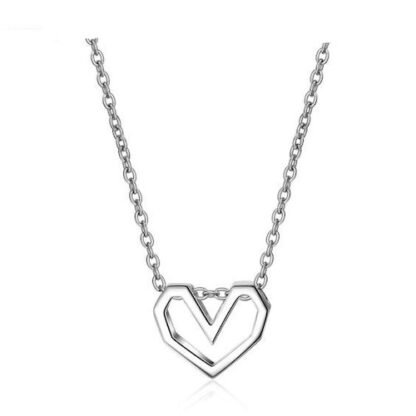 collier petit coeur argent