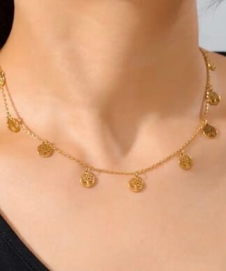 Collier ras du cou arbre de vie