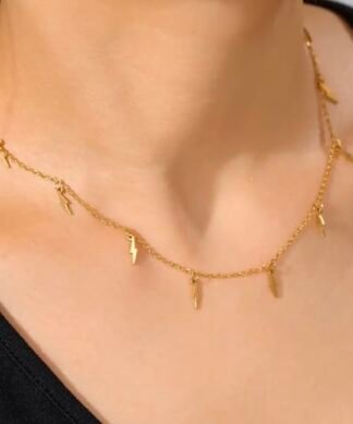 collier ras du cou eclair