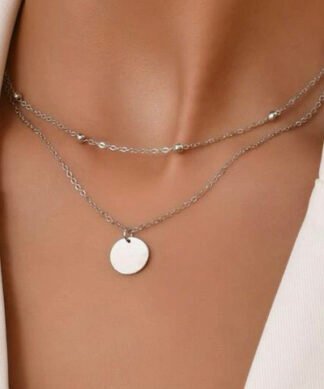 collier ras du cou medaille