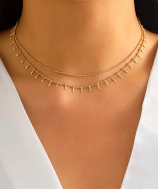Collier ras de cou pampilles
