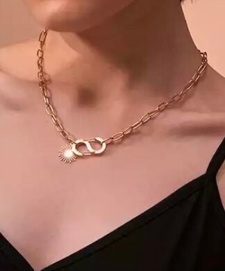 collier ras du cou soleil