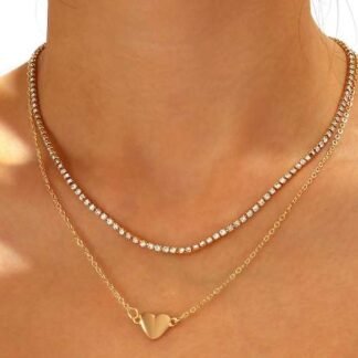 Collier superpose coeur