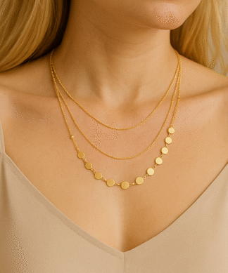 collier trois chaines tendance