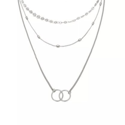 collier trois chaines cercles