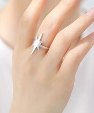 Bague etoile ajustable