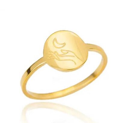 Bague minimaliste lune