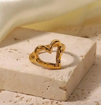 bague coeur femme