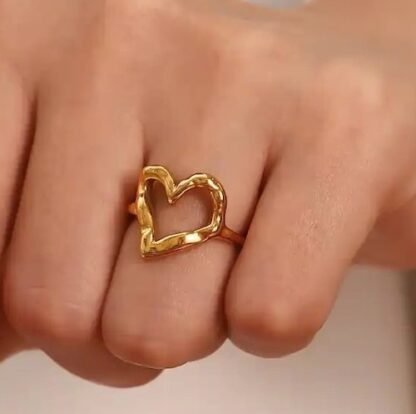 bague coeur femme