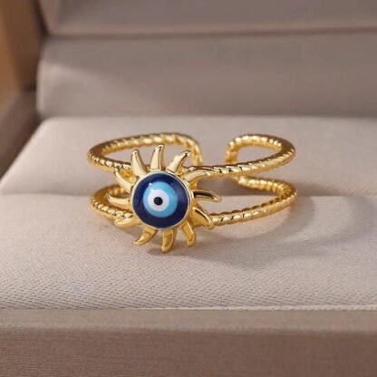 bague deux rangs oeil