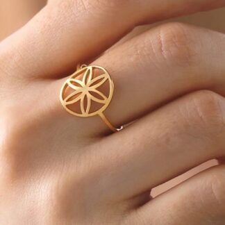 bague fantaisie fleur