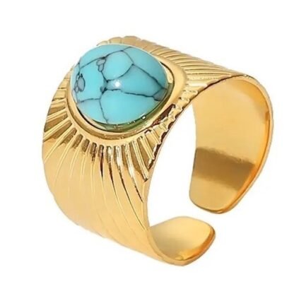 bague fantaisie turquoise