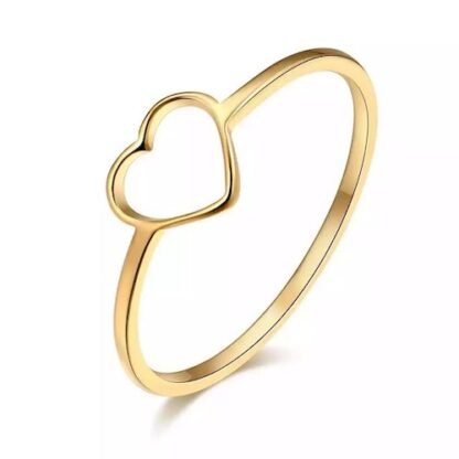 bague fine coeur