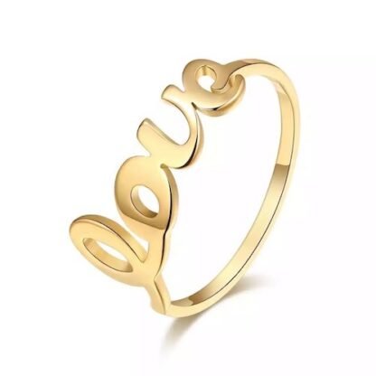 bague lettres love