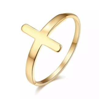 bague minimaliste croix