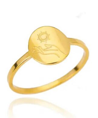 bague ronde plate