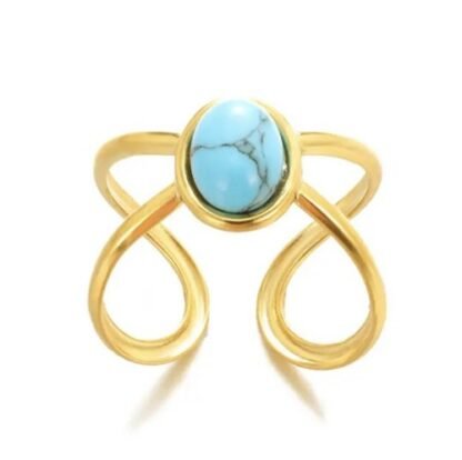 bague turquoise original