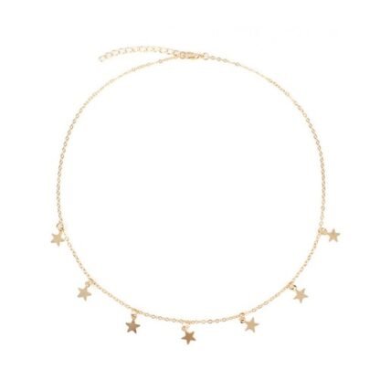 collier fin etoiles